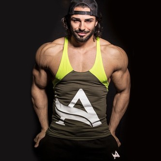 Aesthetix Era pánské tílko Stringer Carbon Green XL Zelená