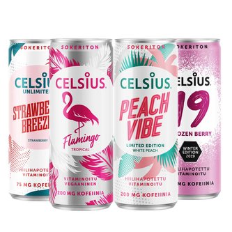 Celsius drink 355ml Unlimited strawberry