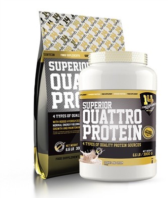 Superior 14 Quattro Protein Čokoláda s vlašským ořechem 3000g