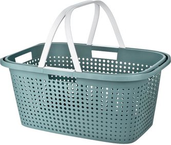 Koš na prádlo Excellent s rukojeťmi 60 x 40 cm zelený