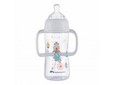 Kojenecká láhev Emotion s držadly 270ml 6m+ White