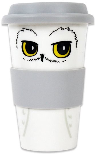 Keramický cestovní hrnek s víčkem Harry Potter: Hedvika (objem 250 ml)