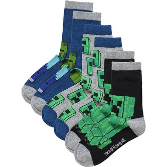 SADA 3 KS PONOŽKY MINECRAFT - velikost 23-26