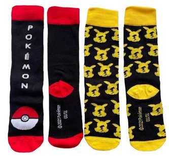 SADA 2 KS PONOŽKY POKÉMON - velikost 31-33 SADA 2 KS PONOŽKY POKÉMON - velikost 31-33