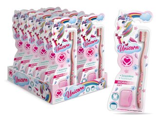 Spazzolino dětský kartáček Unicorn s krytkou SOFT