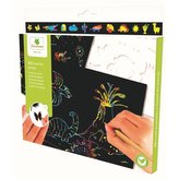 POCKETS škrabací obrázky se šablonami