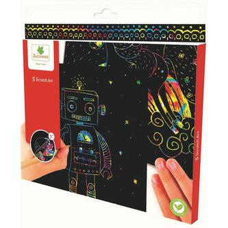 POCKETS škrabací obrázky s motivy