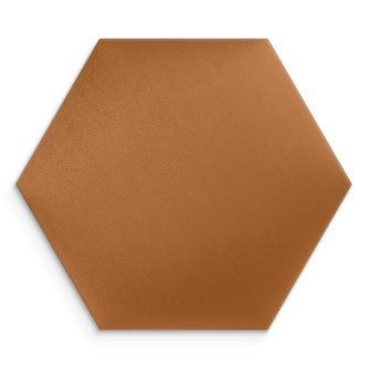 Čalouněný nástěnný panel HEXAGON 40x35 cm jantarová MyBestHome