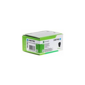 Lexmark originální toner 24B7182, cyan, 6000str.
