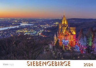Siebengebirge 2024 Bildkalender A4 quer, spiralgebunden