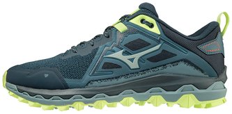 Mizuno WAVE MUJIN 8 / Tapestry/Misty Blue/Neo Lime Velikost boty: 44.5/10.0