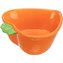 Keramická miska MRKEV (morče,králík), 180 ml/ 12 x 11 cm, oranžová