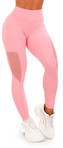 GymBeam Dámské legíny Mesh Panel Pink M