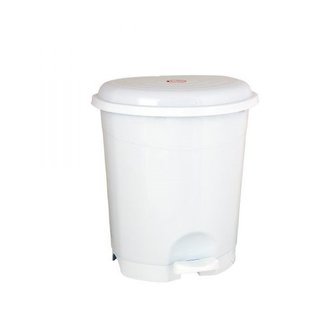 Odpadkový koš nášlapný 22 l, bílý