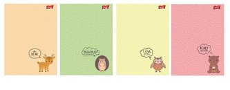 Zeszyt A5/16K krata Woodland Animals (15szt)