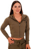GymBeam Dámská mikina Zip-up TRN Olive M