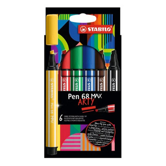Fix "Pen 68 MAX", sada, 6 barev, 1-5 mm, STABILO 768/06-21
