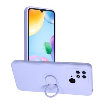 Smarty Ring silikonový kryt Xiaomi Redmi 10C fialový