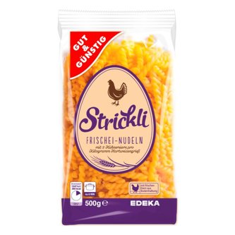 GG Strickli těstoviny z čerstvých vajec vrtulky 500g