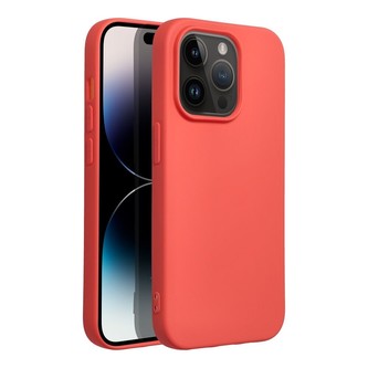 Smarty Silikonový kryt iPhone 14 Pro broskvový
