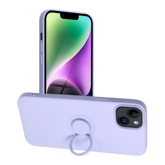 Smarty Ring silikonový kryt iPhone 14 Plus fialový