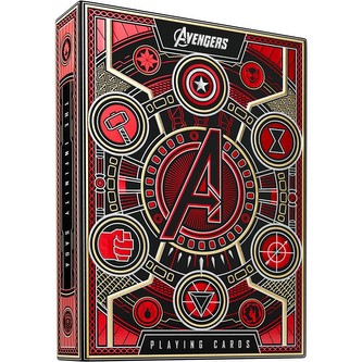 Hrací karty Theory11: Avengers (červené)