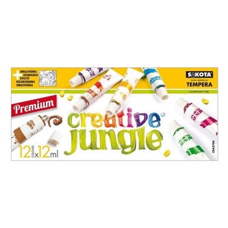 Temperové barvy Creative Jungle - 12 ml, 12 ks