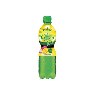Zelený čaj Pfanner Citron a lychee 0,5 l, bal=12ks