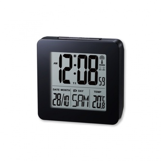 Digitální budík s teploměrem RM510 black