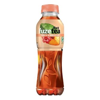 Ledový čaj Fuze Tea, černý s broskví, 0,5 l