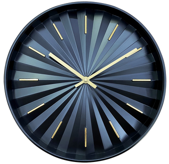 Nástěnné hodiny LUNA černá O 30 cm Mybesthome