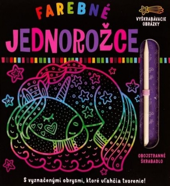 Farebné jednorožce Vyškrabovacie obrázky