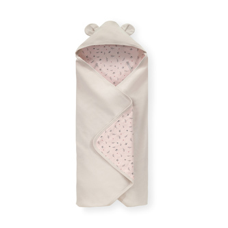 Hauck Zavinovací deka do autosedačky a kočárku Snuggle Beige Bloom