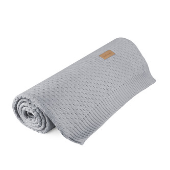 Beztroska pletená deka do kočárku, LIGHT GREY Beztroska pletená deka do kočárku, LIGHT GREY