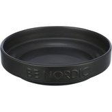 BE NORDIC keramická miska plytká, 0.3l / 16 cm, černá
