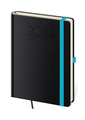 Diář 2024 týdenní A5 New Praga - černý