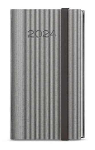 Týdenní diář 2024 Jakub Vigo kapesní šedá