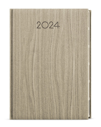 Týdenní diář 2024 Oskar Wood A5 světle hnědá