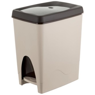 BAMA Koš odpadkový, 21 L, barva hnědá