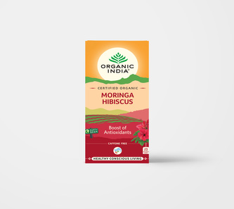 Moringa s ibiškem bylinný čaj BIO 25 sáčků Moringa s ibiškem bylinný čaj BIO 25 sáčků