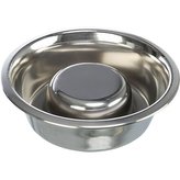 Miska k pomalému krmení, nerez - 1,1 l/ø 21 cm