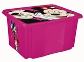 Úložný box s víkem "Minnie", Růžová