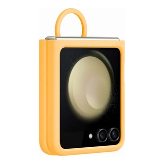 Samsung Silicone Case with Ring Z Flip5 Apricot