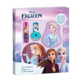Frozen set na líčení (lak, balzám na rty, lesk na rty a zrcátko)