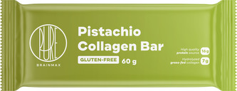 BrainMax Pure Collagen Bar, Pistachio, kolagenová tyčinka, pistácie, 60 g