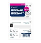 Filofax Náplň do diáře 2024 - kapesní, týden/2 str, linky, ČJ+SJ