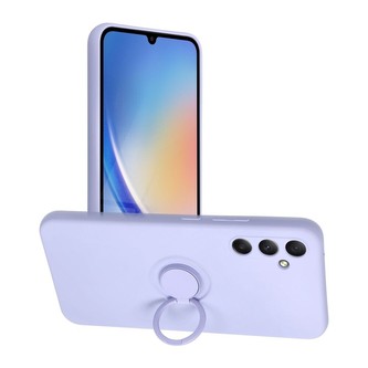 Smarty Ring silikonový kryt Samsung Galaxy A34 5G fialový