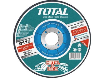 Kotouč řezný FE/INOX 115x1,2x22mm sada 10ks  TOTAL