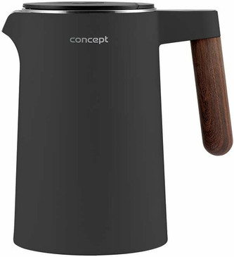 Concept RK3305 Rychlovarná konvice s regulací teploty 1,5 l, NORWOOD, tmavě šedá