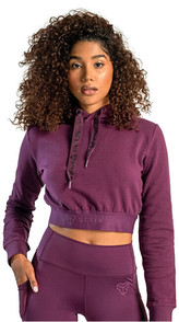Strix Dámská mikina Essential Cropped Plum M